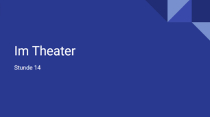 презентація для 9(5) класу урок 14 тема Im Theater