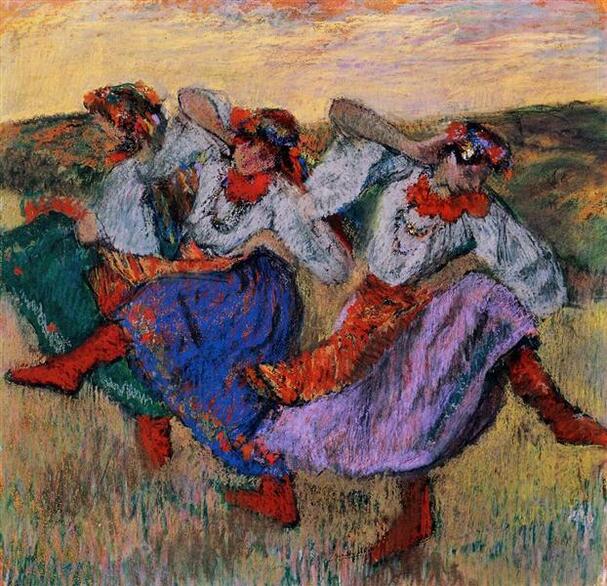Ukrainian Dancers, c.1899 - Edgar Degas - WikiArt.org
