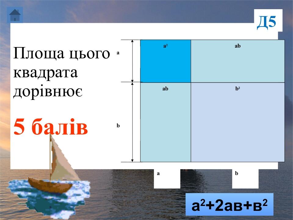 Морський бій. Математика. Алгебра. 7 клас | Презентація. Алгебра