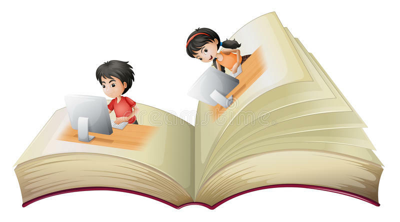 Открытая книга с деревом иллюстрация вектора. иллюстрации насчитывающей рассказчик - 39485220