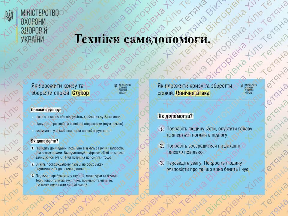 Техніки самодопомоги.