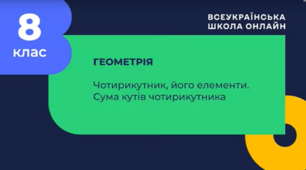 Контрольна робота №2 до теми "Чотирикутники та їх властивості"
