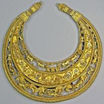 Золотая скифская пектораль из кургана Толстая Могила, IV век до н. э.