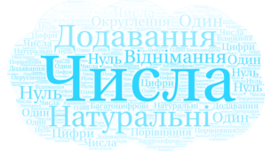 ТРК-1. Натуральні числа. Дії першого ступеня з натуральними числами