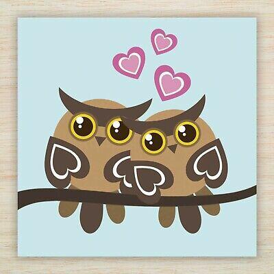 Birthday / Anniversary Card Love Owls Hearts Husband Wife Boyfriend Girlfriend | eBay