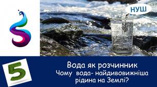 Презентація на тему: "Чому  вода- найдивовижніша рідина на Землі? Вода як розчинник . "