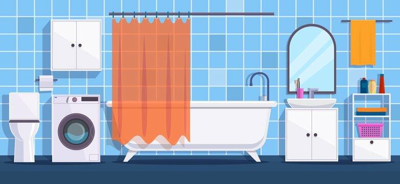 Bathroom Cartoon Images – Browse 51,041 Stock Photos, Vectors, and Video | Adobe Stock